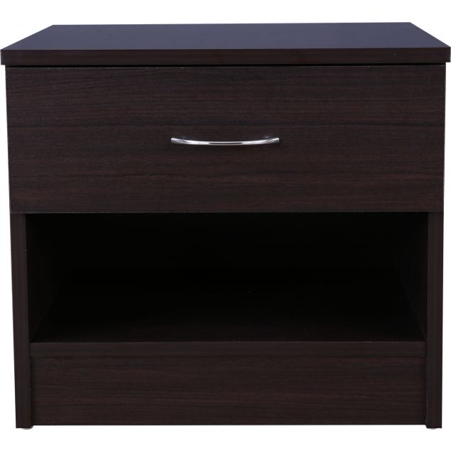 Engineered Wood Night Stand in Walnut Colour