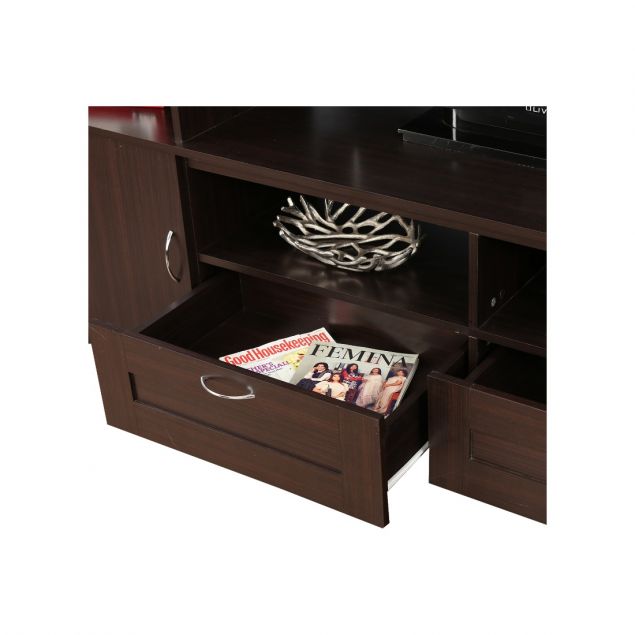 Engineered Wood Wall Unit in wenge Colour