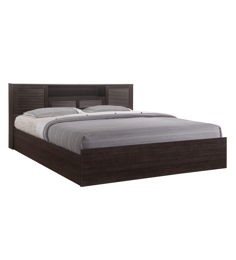 Bolton Queen Size Bed with Storage in Wenge Finish
