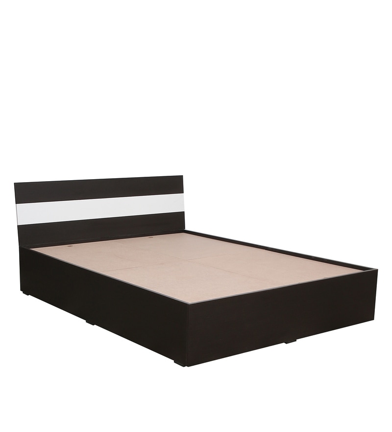 Fraser Queen Size Bed With Box Storage In Wenge Finish